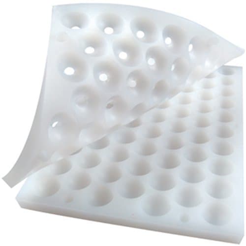 Chocoflex Mold for Ganache and Chocolate, 2 Piece, for Bon-Bons, 25mm Dia x 26.4mm High, 67 Cavities