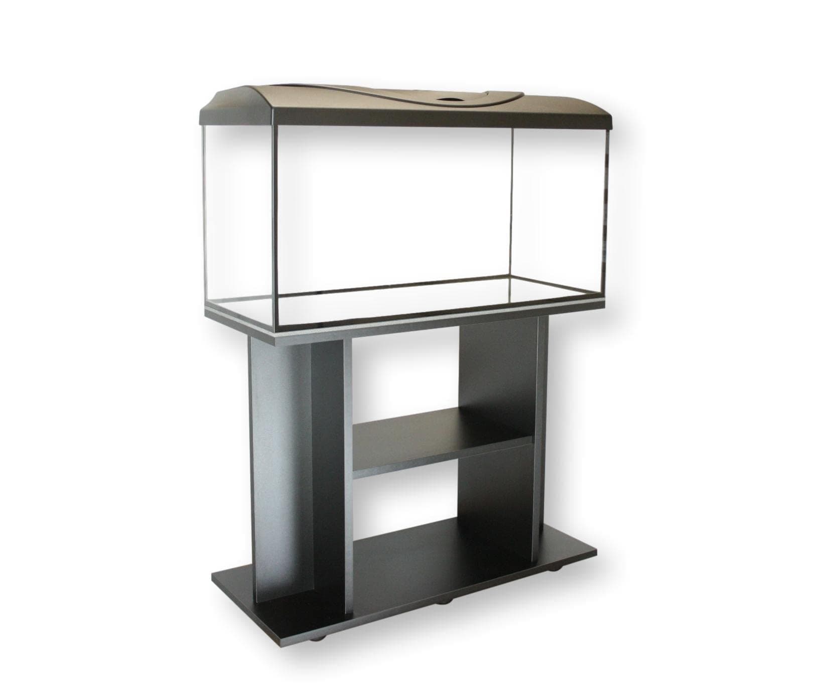 Diversa AQUARIUM WITH LID AND STAND/CABINET Professional Fish Tank - Real Glass, Standard Rectangle (112 Litre Set)