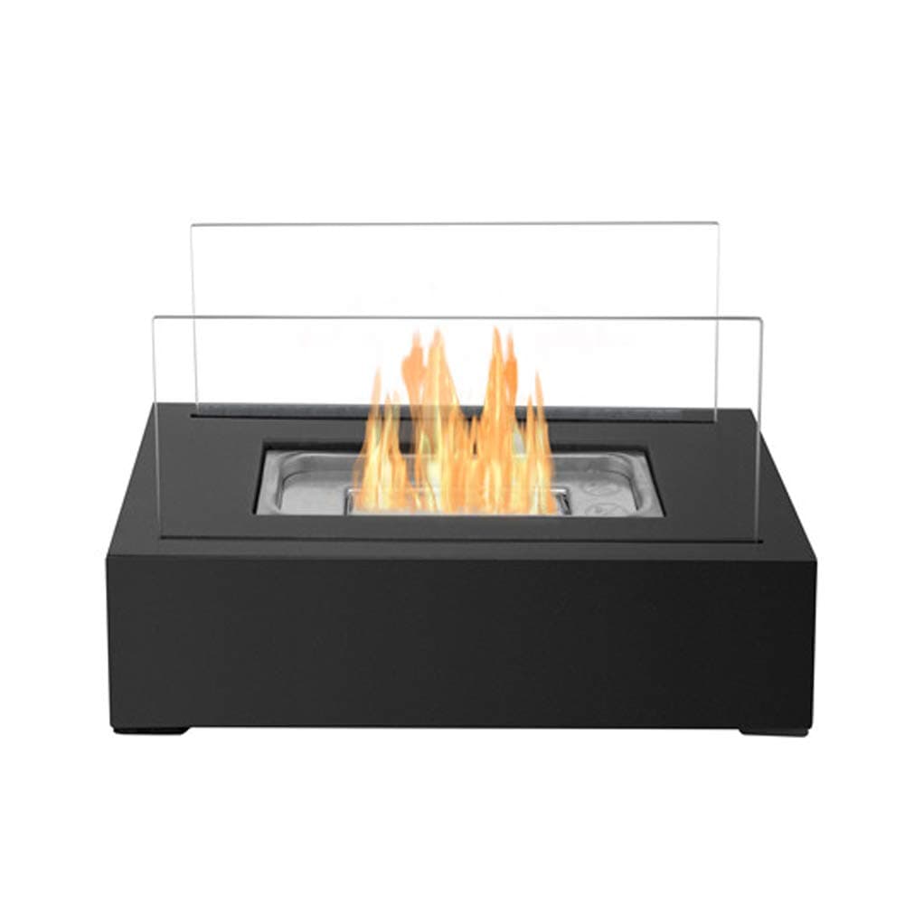 FIDOOVIVIA Tabletop Fireplace Bio Ethanol Table Top Fire Heaters with Fire Killer Portable Smokeless Clean Burning for Christmas Day