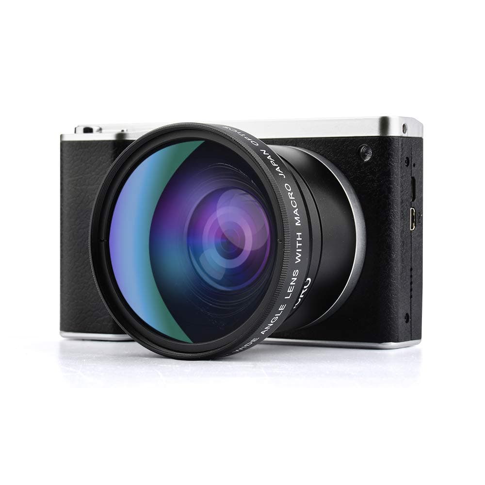 4.0 Inch Touch Screen Digital Camera, GordVE 24.0MP HD 1080p Wide Angle Anti Shake 12X Digital Zoom Vlogging Camera Camcorder