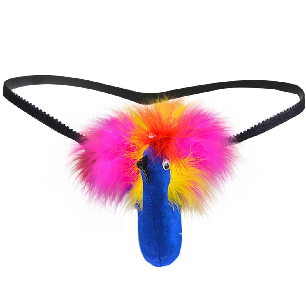 Aiung Men's Novelty Thongs Funny T-Back G-String Pouch Thong Underwear Gag Gifts