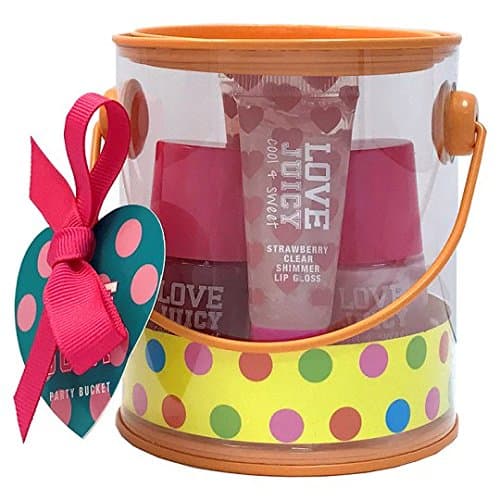 Party Bucket girls Gift Set including lip gloss and nail polish