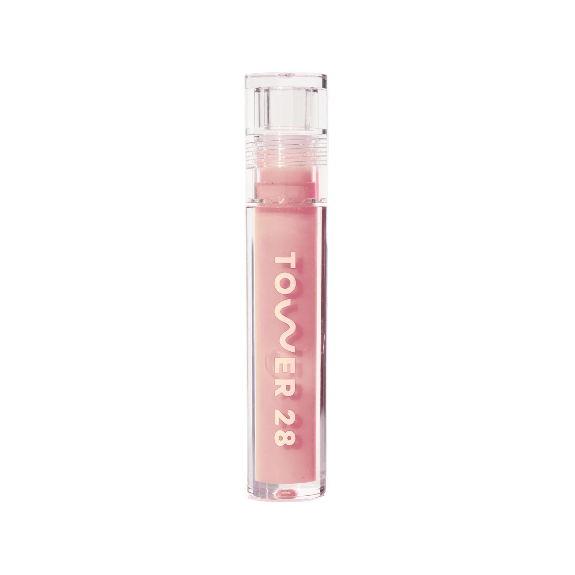 ShineOn Lip Gloss Jelly - Hydrating Tinted Lip Balm + Milky Gloss for Sensitive Lips - Non-Sticky + High-Shine Jelly Formula with Nourishing Oil Blend - Oat - Peachy Pink (0.13)