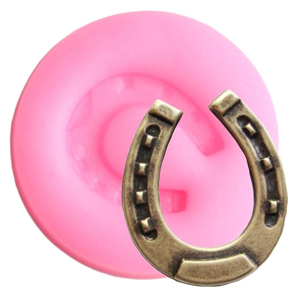 Seedomes 1pcs Cute Lovely Horseshoe Hoof Silicone Mold for DIY Desserts Pudding Desserts Candy Gum Paste Jelly Shots Chocolate Cupcake Cake Topper Decoration Fondant Mold Ice Cube Mould Crafts
