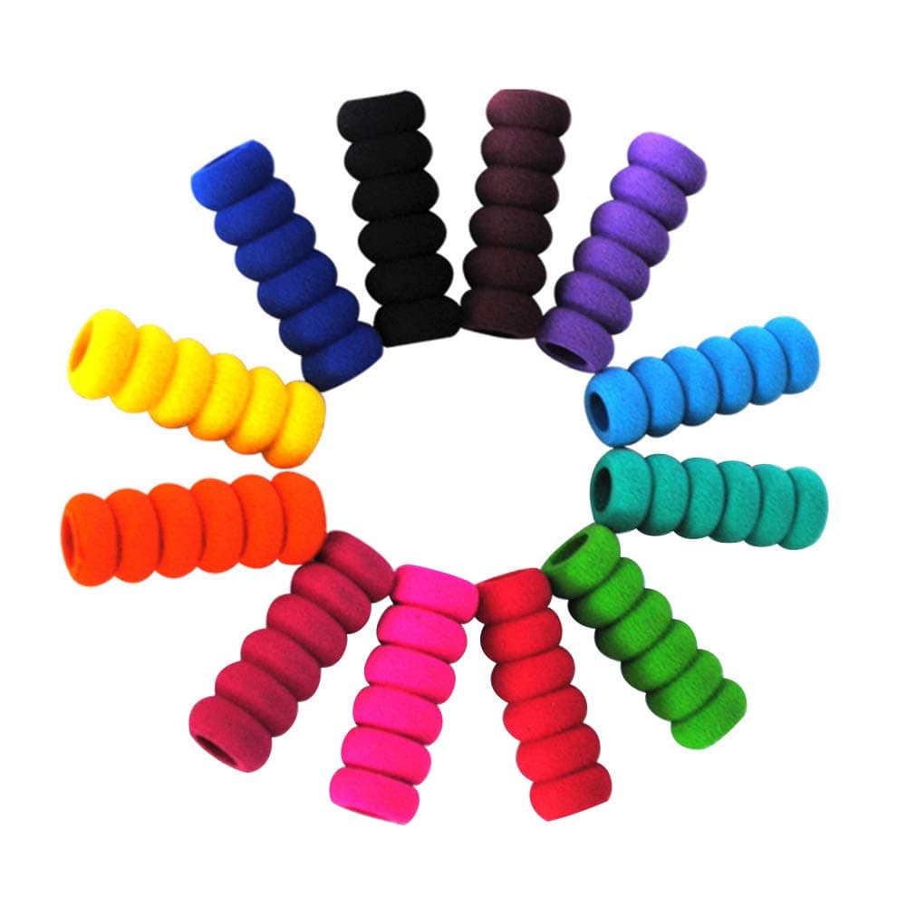 Softmusic 12Pcs Diamond Painting Pen Sleeve Grip Sponge Anti-Slip Case for Office School