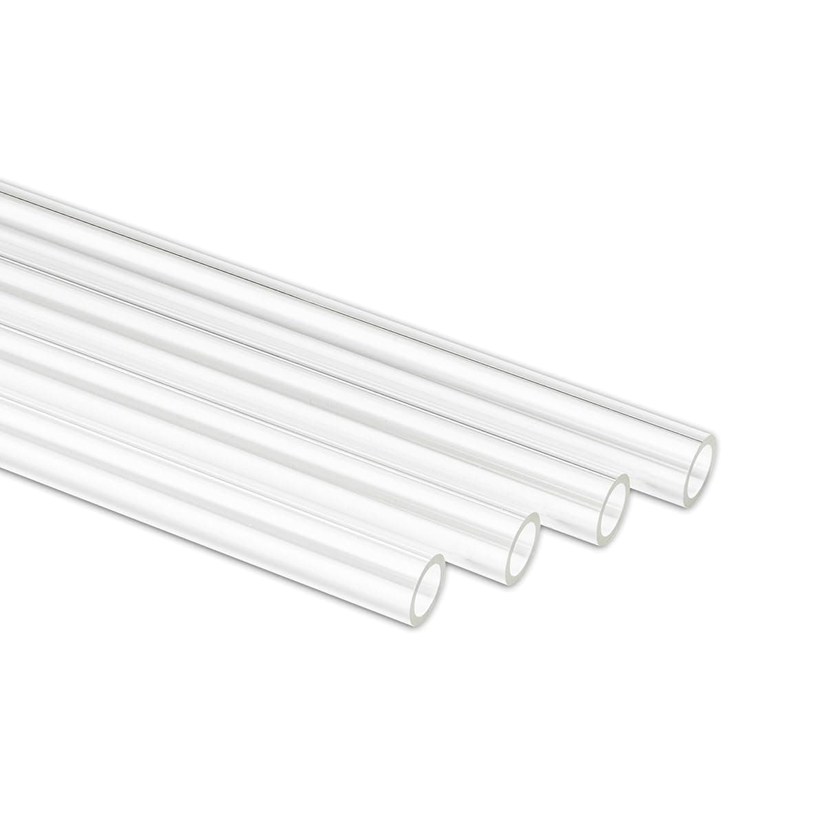 EKWB EK-HD PETG Tube, 10/12mm, 500mm, Clear, 4-pack