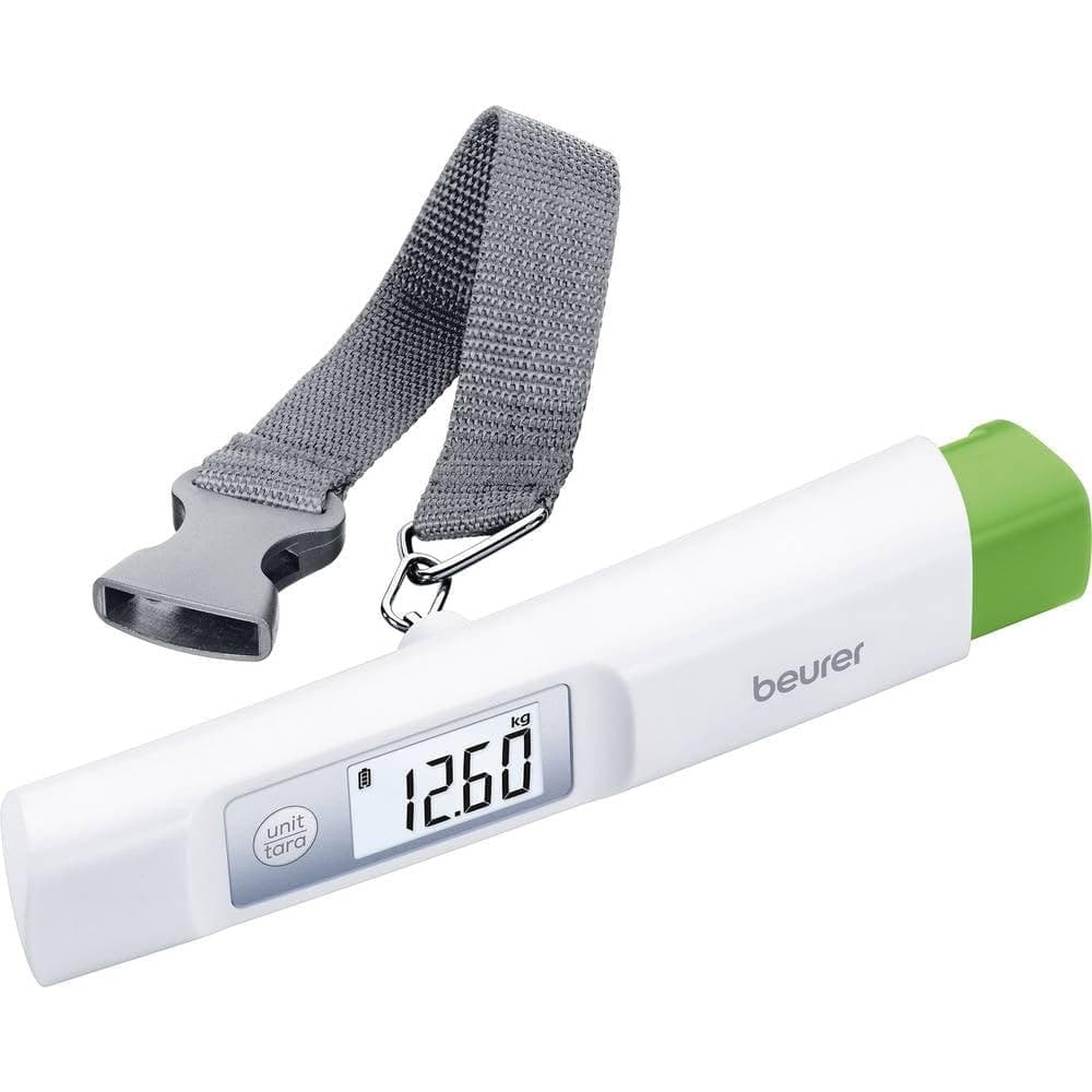 Beurer LS 20 Digital Luggage Scale – Portable Travel Weight Scale with Strap, LCD Display & 50 kg Capacity – Prevent Excess Baggage Fees – Compact & Lightweight – German Quality