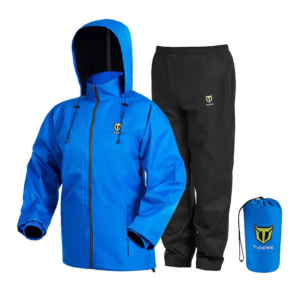 Rain Suit, Waterproof Breathable Lightweight 2 Pieces Rainwear
