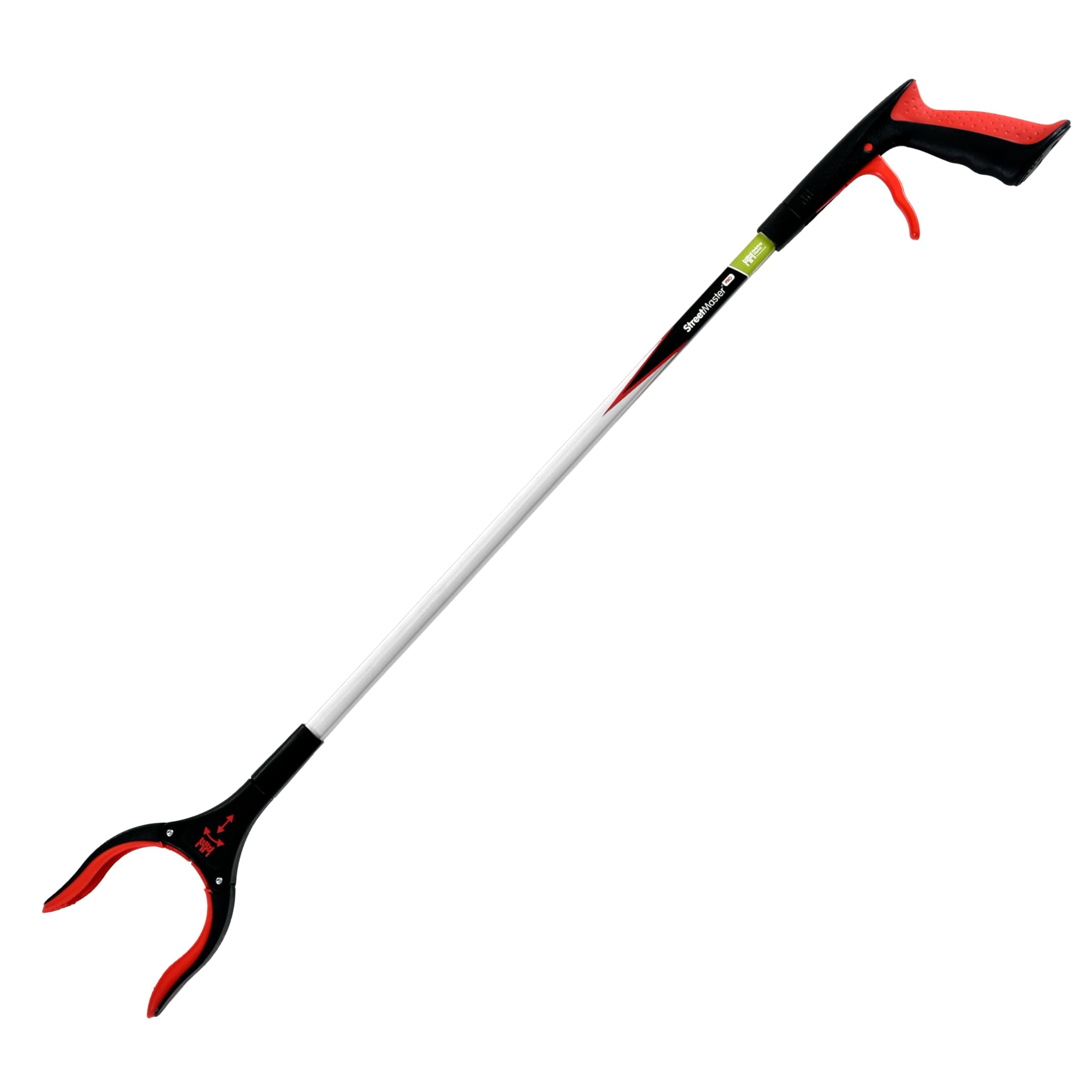 The Helping Hand Company Streetmaster PRO Heavy Duty Litter Picker 33”/85cm. Long Trash Picker for Adults. Multi Use Pick Up Grabber Tool with Rotating Head, Easy Grip Lightweight Grabber for Rubbish
