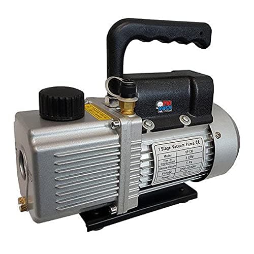 Vacuum Pump - 3 CFM Rotary Vane Single Stage Extraction HVAC degassing Pump