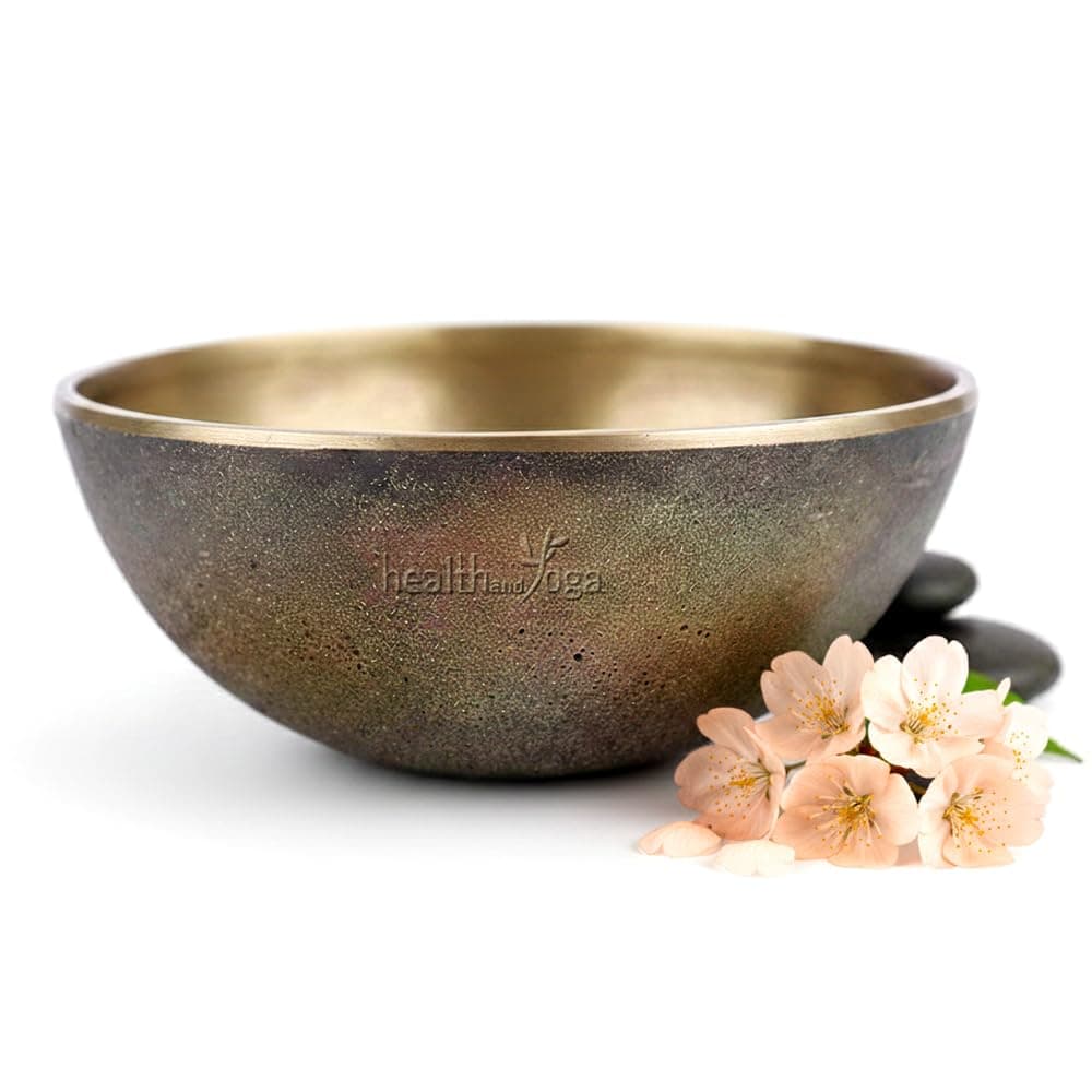 HealthAndYoga FootEase Kansa Vatki Bowl - Bronze Cup - Ayurveda Foot Detox Massager β Flamed Sanded Surface for Exfoliation - Eases Leg Pain and Fatigue β Relaxes and Induces Sleep(Bowl - Flamed)