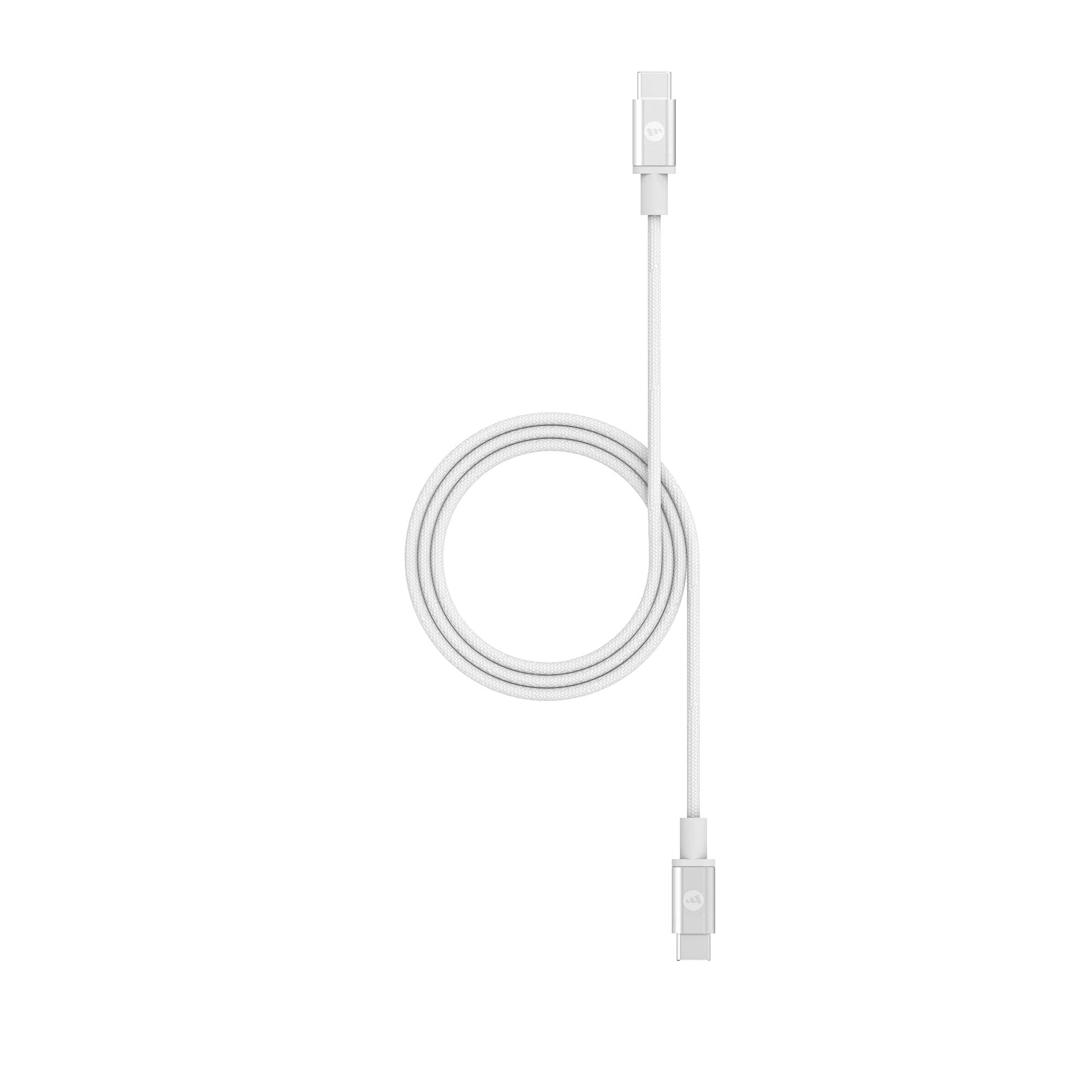 ZAGGmophie USB-C to USB-C, Fast Charging Cable, Durable Nylon Braided, 1.5M, 2 Year Warranty, White