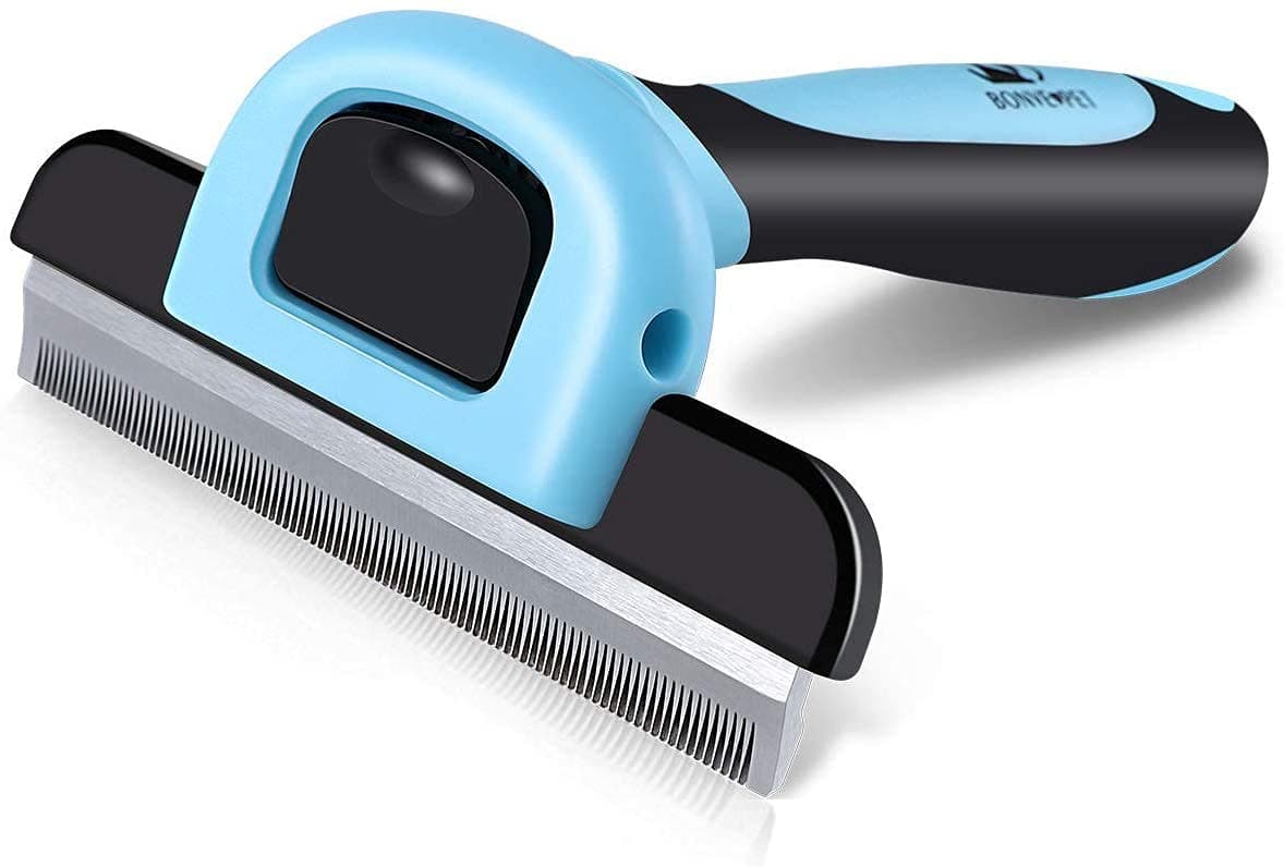Pet Grooming Brush Effectively Reduces Shedding by up to 95% Professional Deshedding Tool for Dogs and Cats