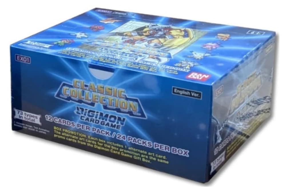 Digimon Card Game EX-01 Classic Collection (24) Chrome Trading Cards & Accessories Booster Box
