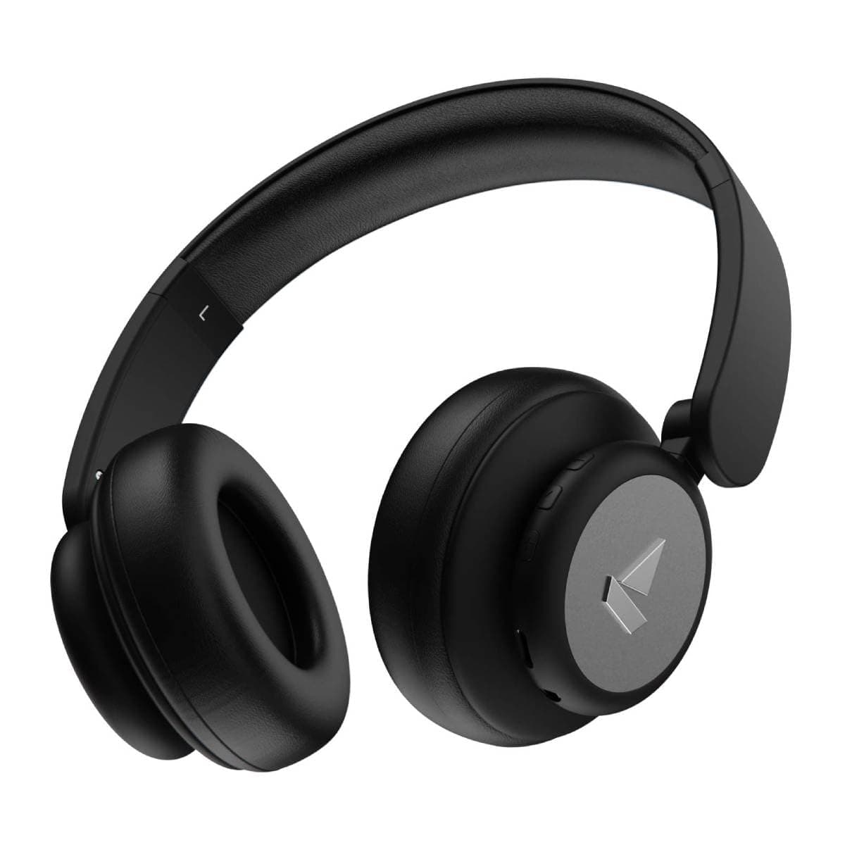 Rockerz 450 Bluetooth On Ear Headphones with Mic, Upto 15 Hours Playback, 40MM Drivers, Padded Ear Cushions, Integrated Controls and Dual Modes(Luscious Black)