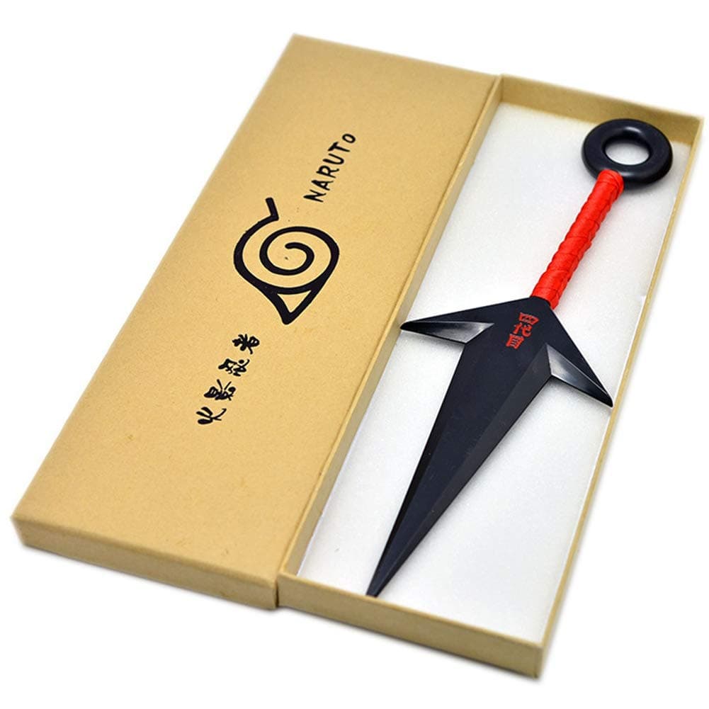 Naruto PVC Big Kunai Props Japanese Ninja Cosplay Accessories(red)