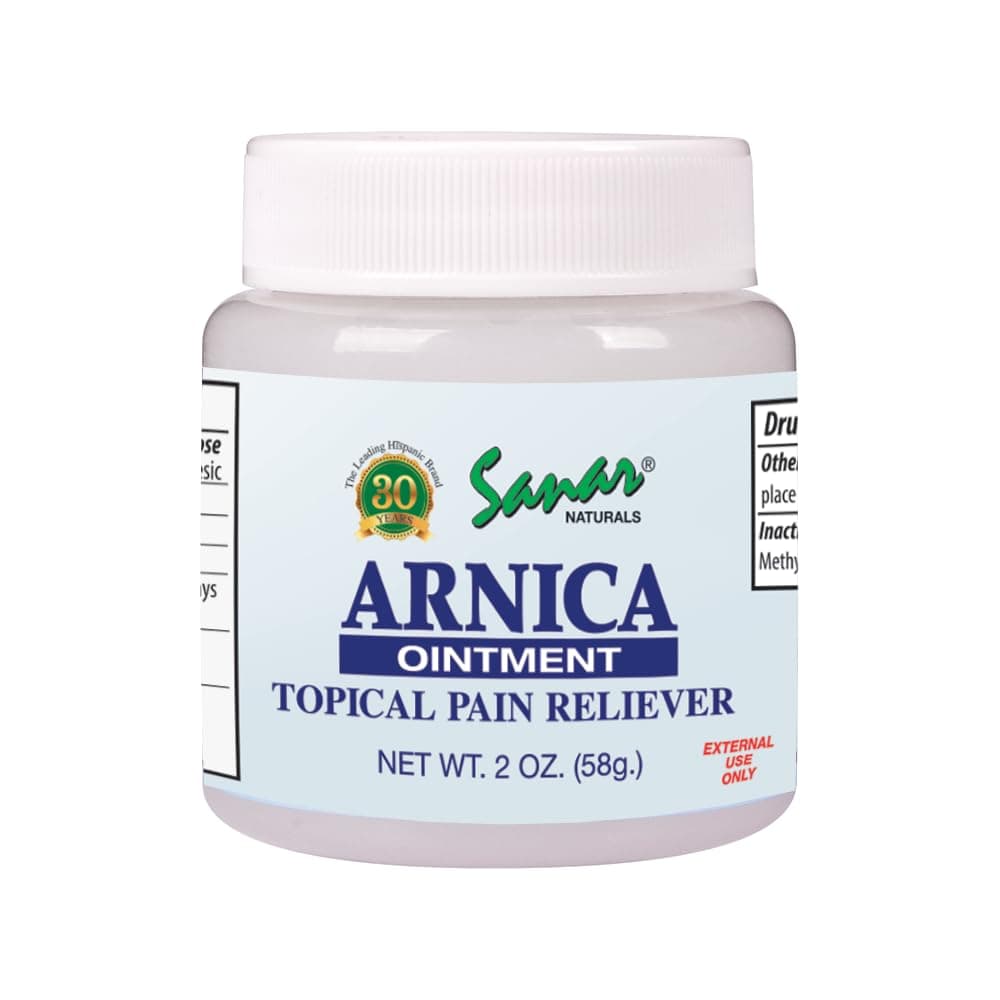 Sanar Naturals Clear Arnica Ointment 2 oz - for Pain Relief and Bruises ā Soothing Relief of Muscles Soreness, Joint Pain, Lower Back Pain, and Body - with Menthol and Camphor