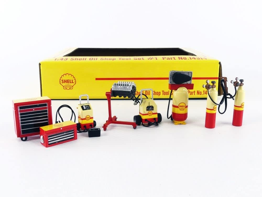 Greenlight GMP-14314 GMP - 1:43 GMP Shop Tool Set #1 - Shell Oil 1/43 Scale