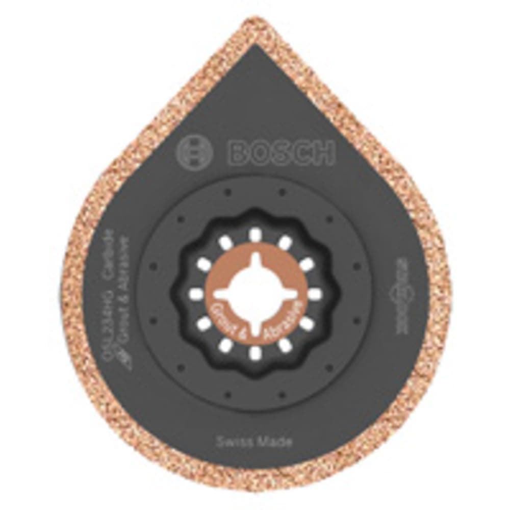 Starlock Grout Removal Blade for Oscillating Tool, Multi Tool Grout Blade for Thinset and Tile Applications, Carbide Grit (OSL234HG),