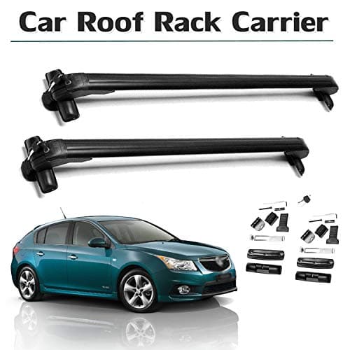 SIKY New for Chevy Cruze 2011-2016 Car Roof Rack 43'' Cars No Rail Rack Locking Cross Bars w/Locks Aluminum - 1 Pairs