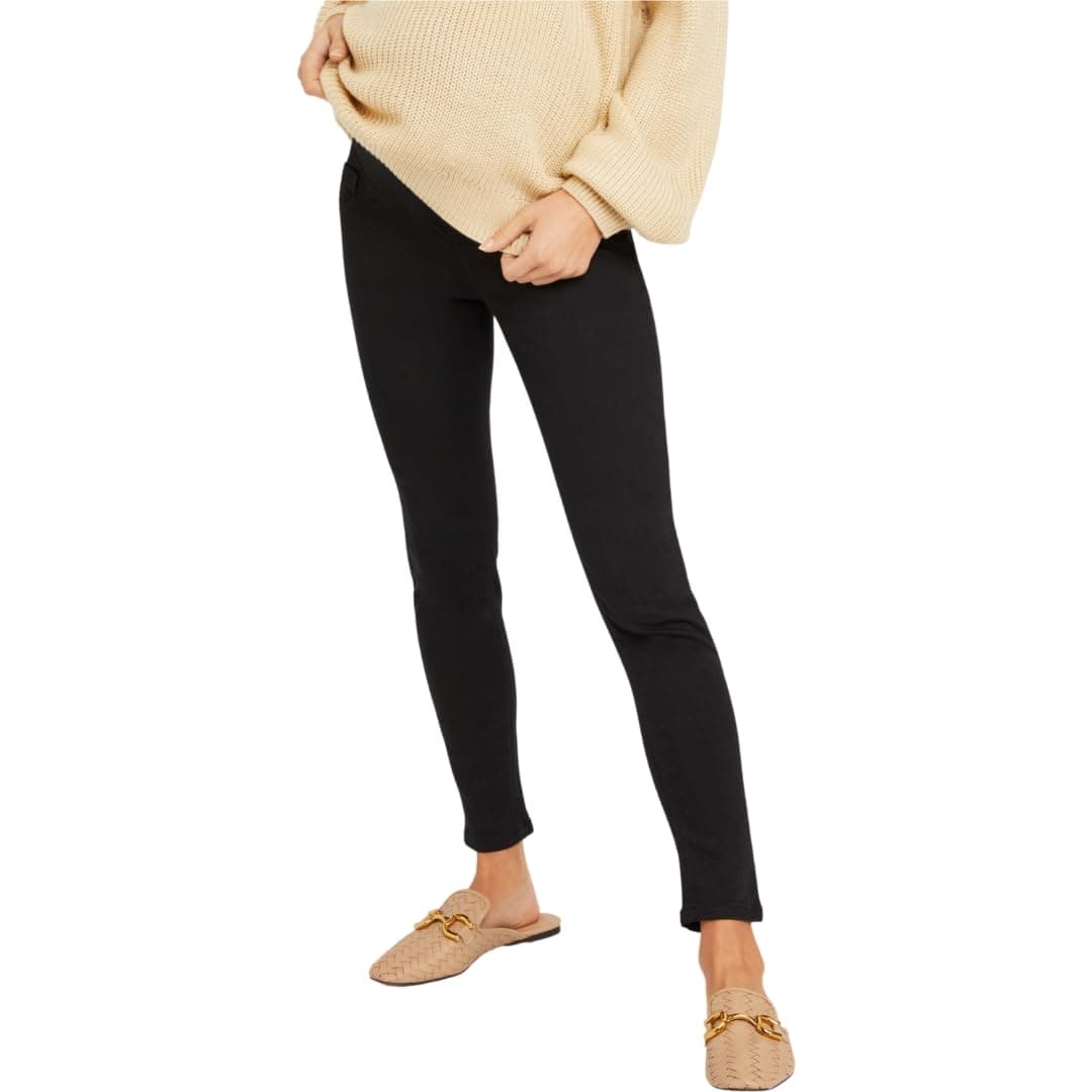 Women's Indigo Blue Secret Fit Belly Skinny Denim Jean Petite and Tall Length