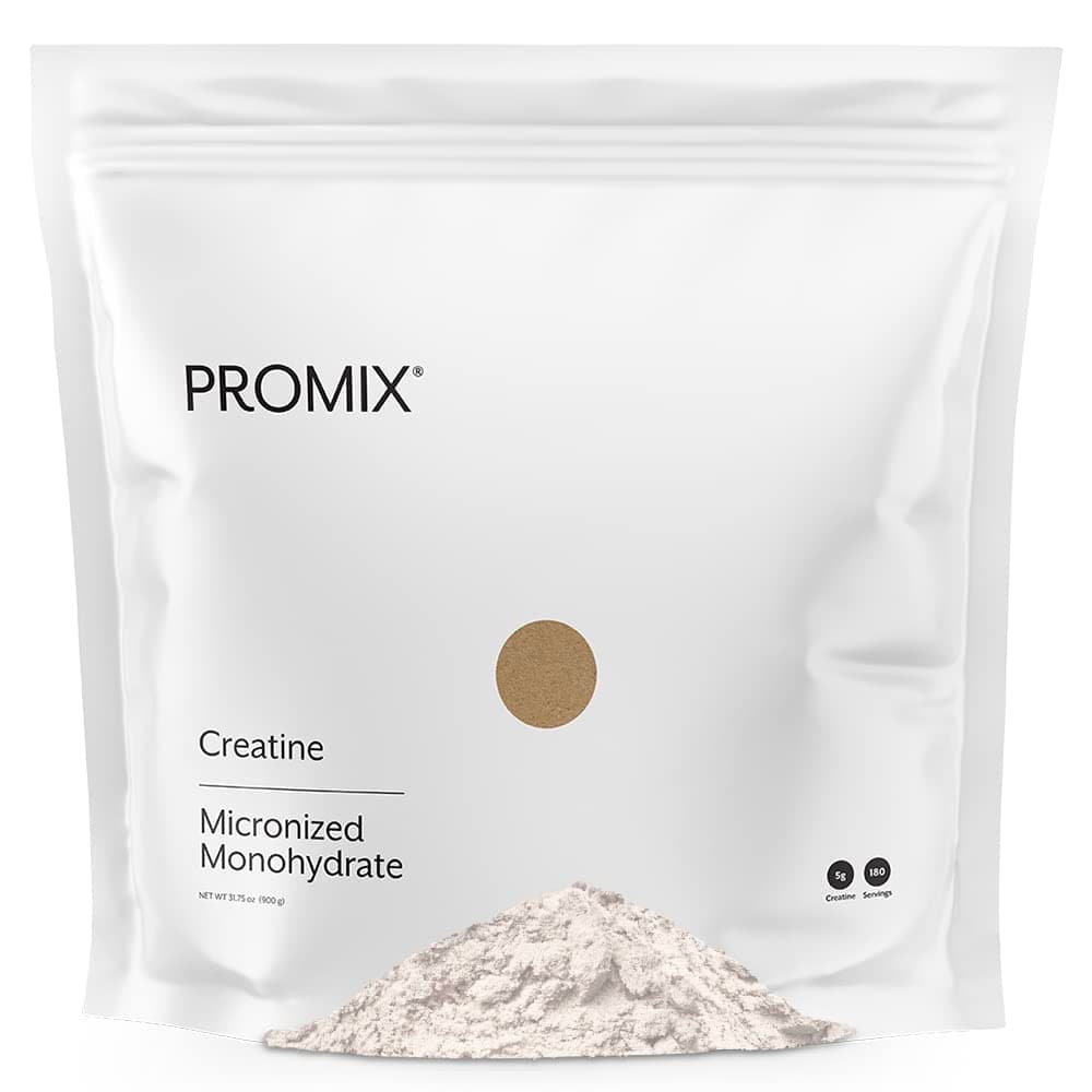 Creatine Monohydrate Powder Micronized Unflavored Instant Keto Paleo I PROMIX I 1 Ingredient 100% Purity I 3rd Party Tested I Non GMO Gluten + Soy Free I Men Performance Pre 100% Pure Choice I Lean