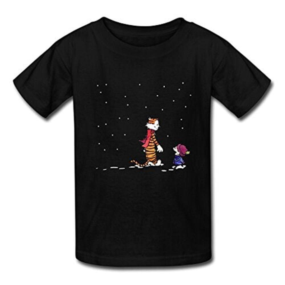 Short Sleeves Custom Calvin and Hobbes Men's Tee Shirt Cotton Tee