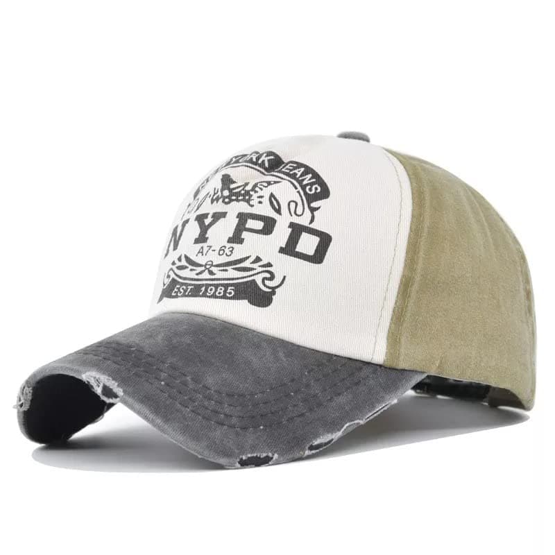 HUNTSMANS ERA Washed Cotton NYPD Baseball Caps for Men and Women/Casual Outdoor Cap/Vintage Cap