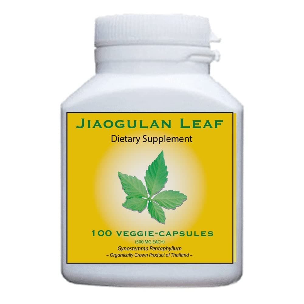 4 Bottles | 100 Organic Jiaogulan Veggie-caps Each | 1oz/30g Immortal Tea Sample Included