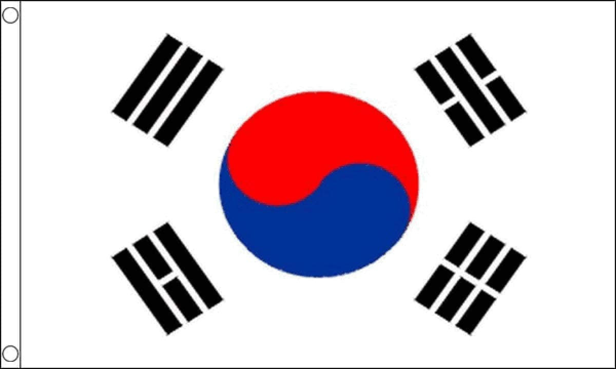 Korea South Flag 5 x 3 FT - 100% Polyester With Eyelets FlagSuperstore©