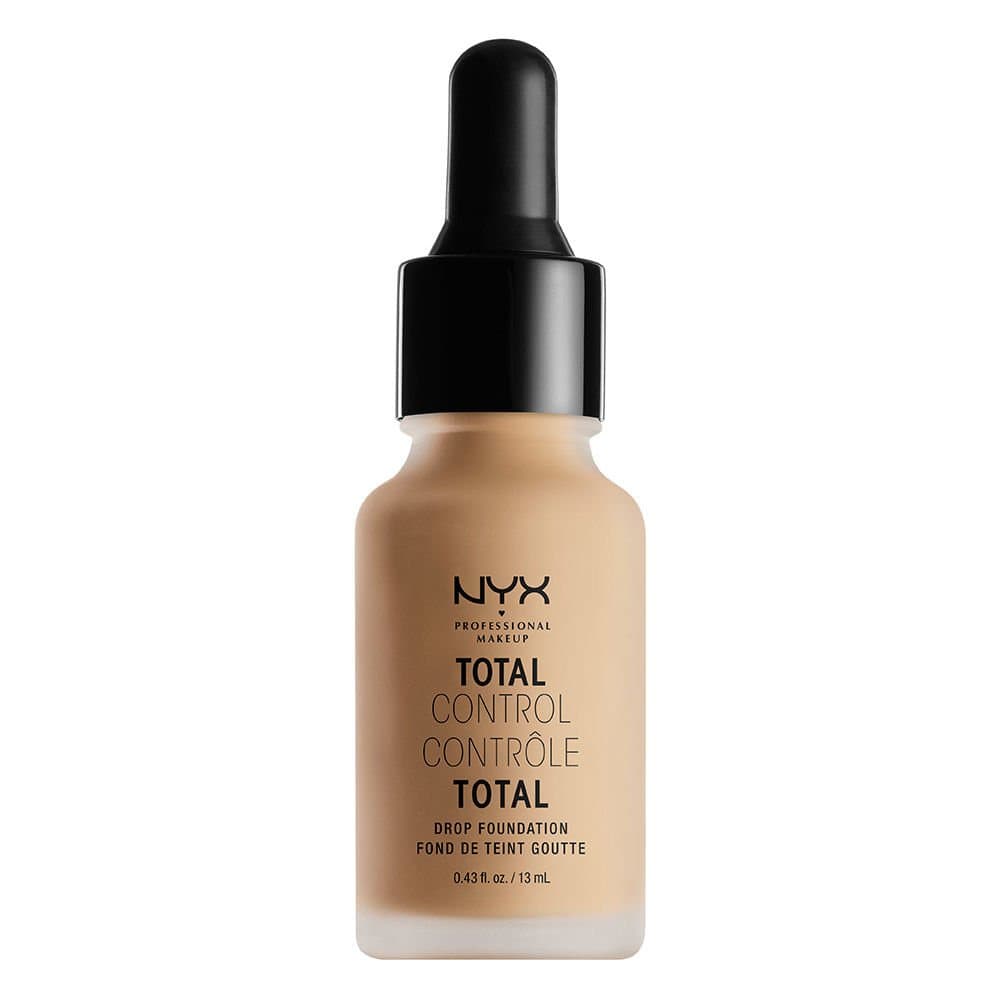 NYX Professional Makeup Total Control Drop Foundation, Precise Dosage, Buildable Coverage, Long Lasting, Vegan Formula, Matte Finish, Shade: Medium Olive