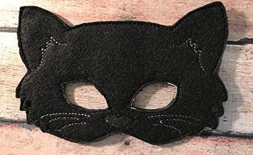 Felt black Cat Mask