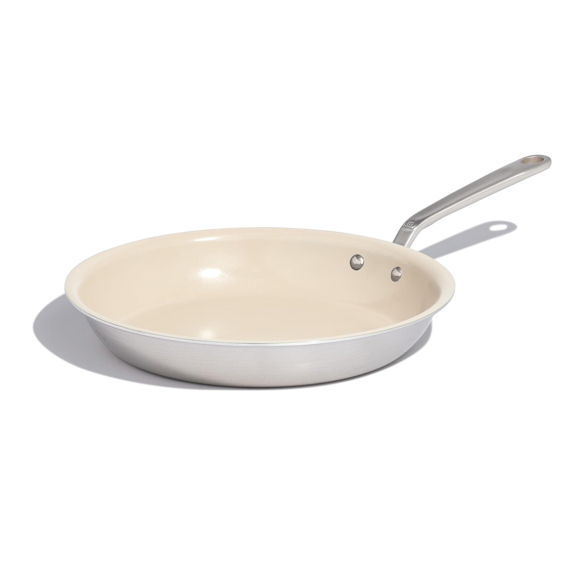 Made InCookware - 12" Nonstick Ceramic Frying Pan - 5 Ply Stainless Clad - Professional Cookware - Induction Compatible