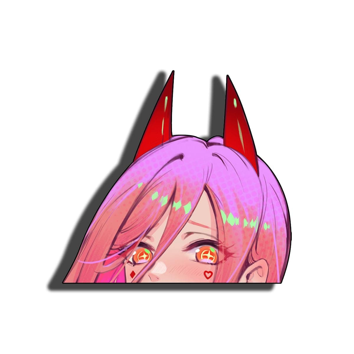 5.1 Inch Anime Car Stickers Cartoon Peeking Window Trunk Laptop Bumper Decals Fuel Tank Cap Luggage Campervan Vinyl Wrap Decor