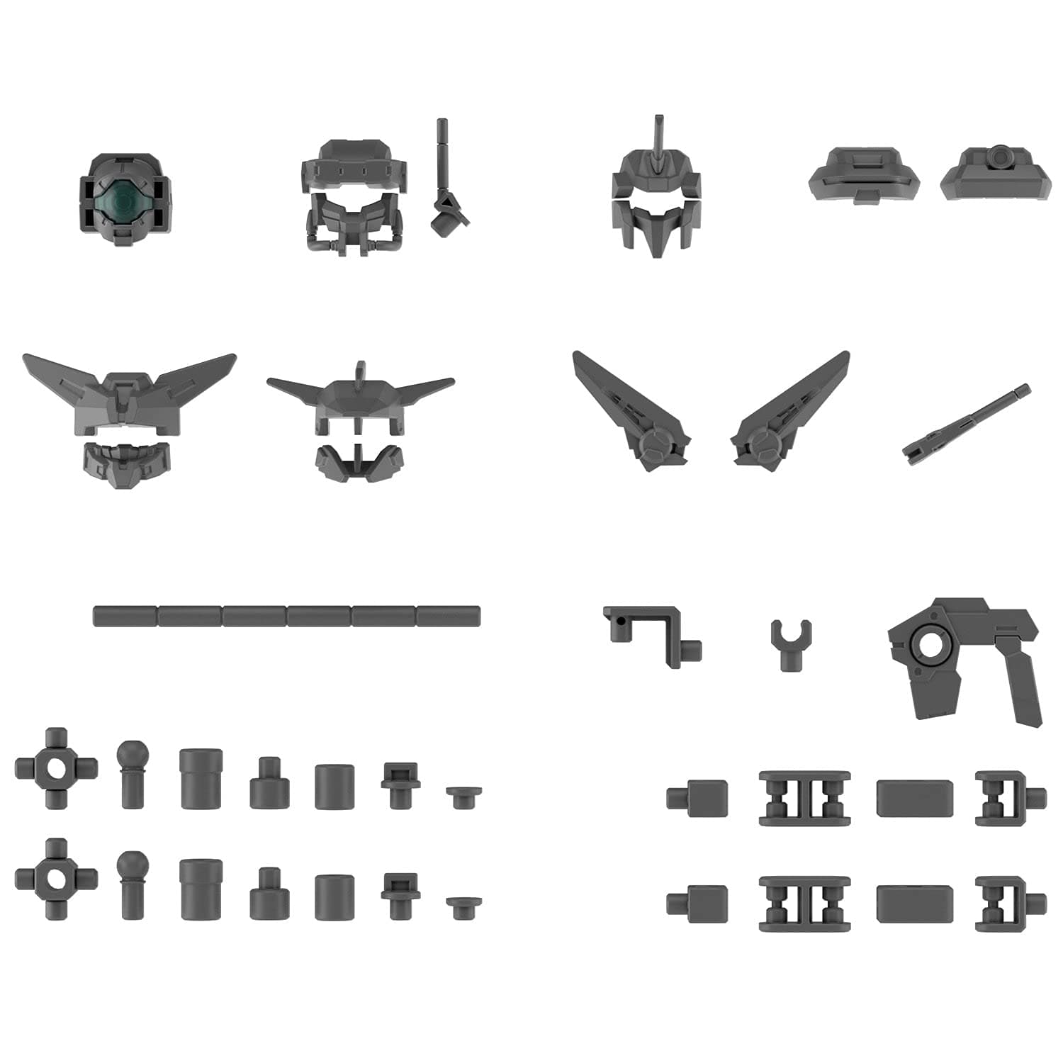 Bandai Hobby - 30 Minute Missions - #14 Option Parts Set 6 (Customize Heads A), Bandai Spirits 30MM Accessory