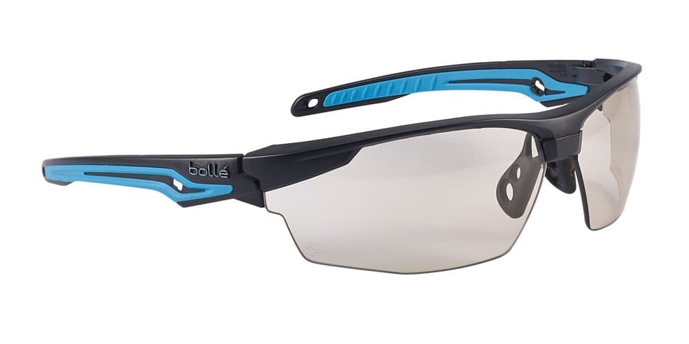 Bollé Safety 40305, Tryon Safety Glasses Platinum®, Black/Blue Frame, CSP Lenses