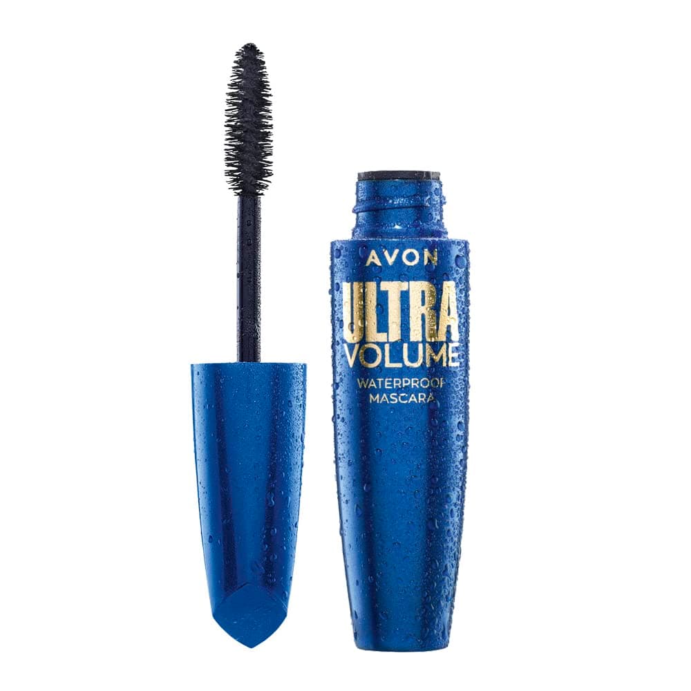 Ultra Volume Waterproof Mascara Blackest Black, with Exclusive Amplifibre Technology for Full Lash Volume that Lasts all Day, 10ml