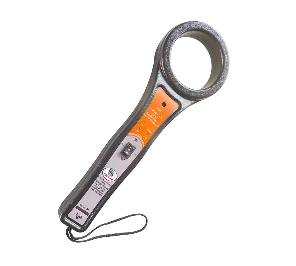 - Hand Held Gutka Pouch Detector Model Validator G-20 (Orange) (Gutka Pouch Metal Detector)