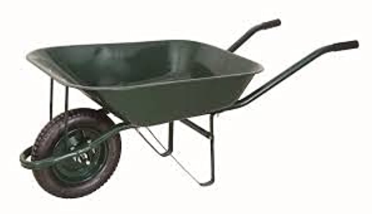 ABBASALI WHEEL BARROW GREEN COLOUR USED IN GARDEN AND HOUSE FOR CLEANING PURPOSE WITH AIR WHEEL