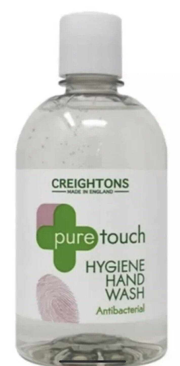 Creightons Pure Touch Hand Gel Hygiene Hand Wash 500ml (6 pack)