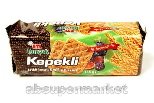 Eti Burcak (Kepekli) Biscuit with Bran Plum & Fig & Raisin 145g