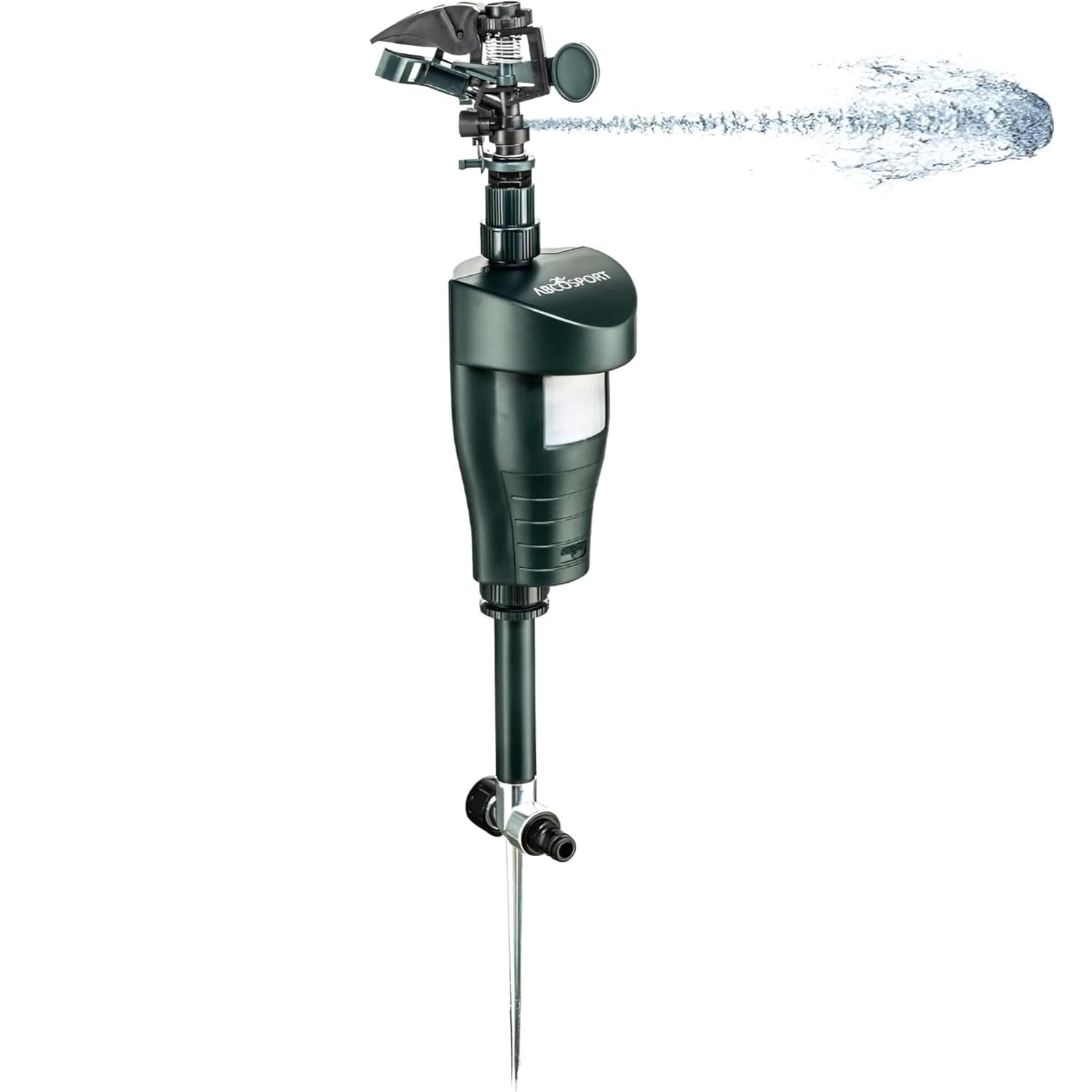 Abco Tech | Motion Activated Sprinkler/Animal Deterrent - Humane, Safe Way of Scaring Away Wild Animals - Coyoto, Deer, Cat - Motion Sensor Sprinkler to Deter Animals