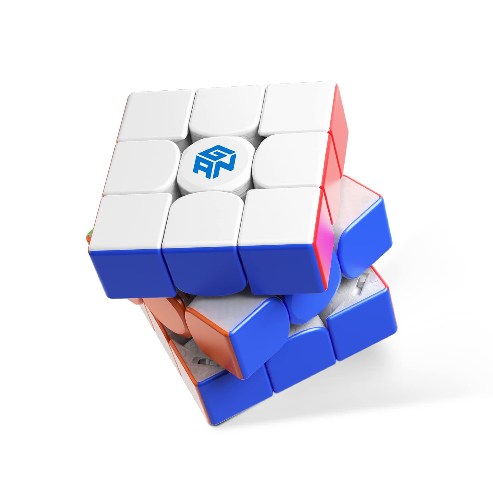12 Maglev Frosted, 3x3 Stickerless Speed Cube Gans 56mm Magic Cube Puzzle Toys for Kids Teens Adults Holiday Stocking Stuffers Birthday Gifts, GAN Flagship(Primary Internal)
