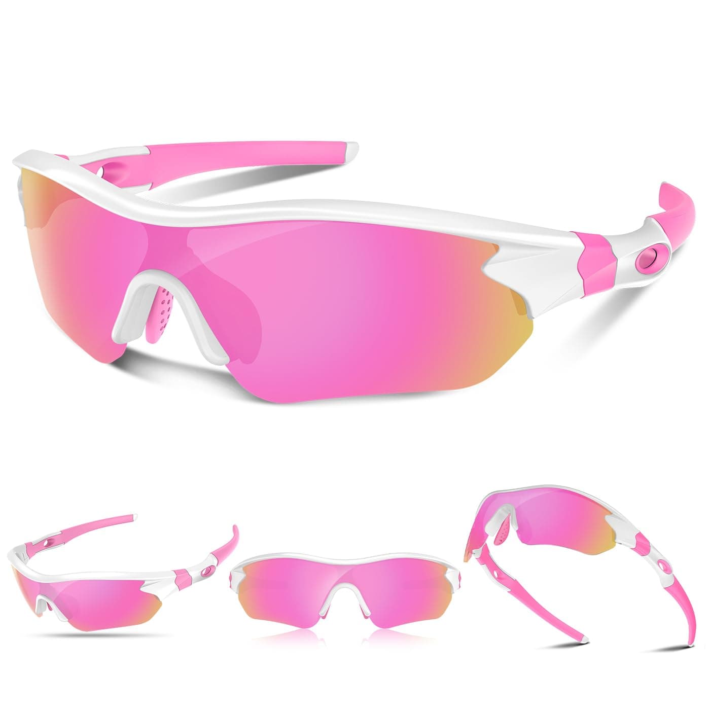 Polarized Sports Sunglasses for Men Women Youth Baseball Running Fishing Tennis Golf Cycling Driving Motor TAC UV400 TR90