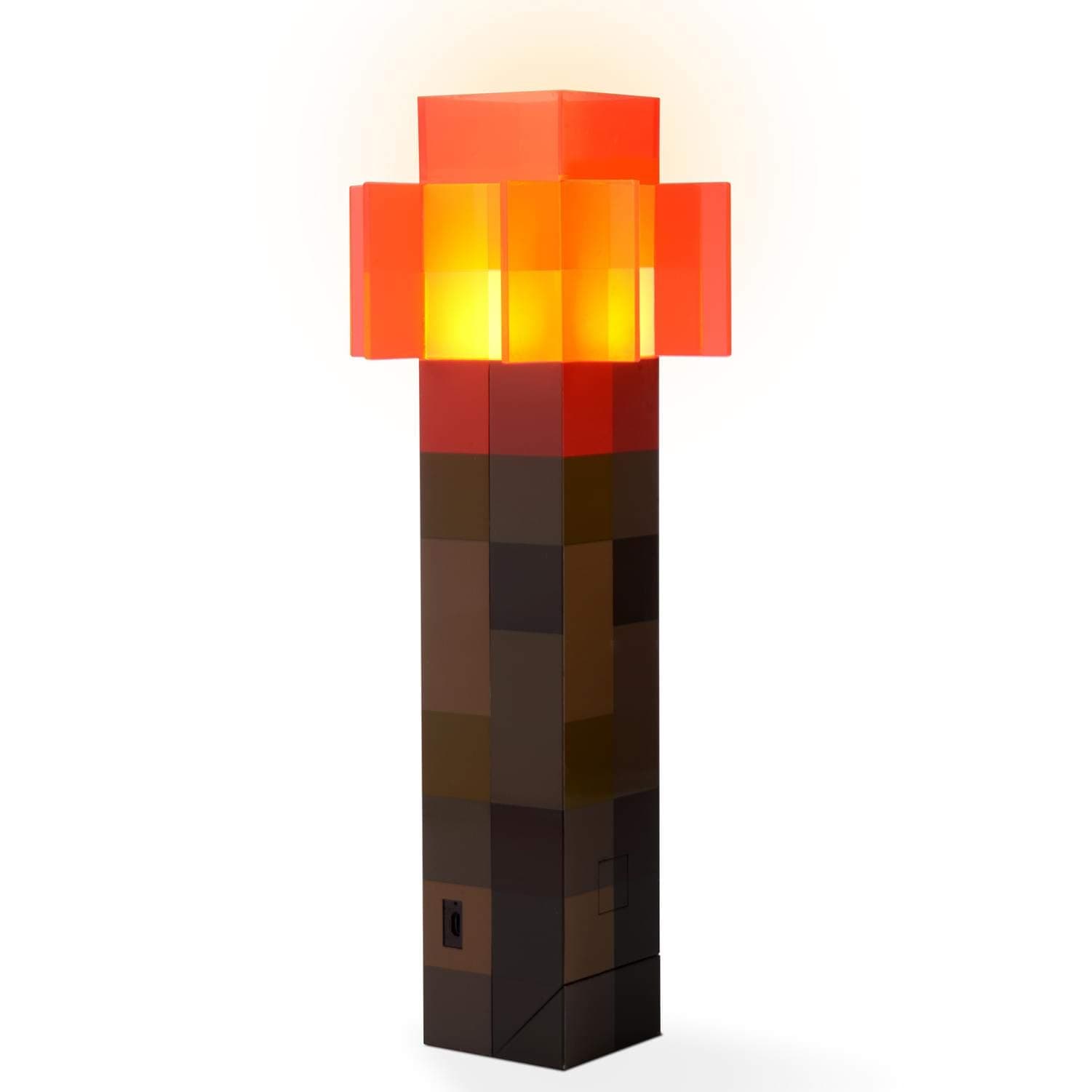 Minecraft Toys Redstone Torch 12.6 Inch LED Lamp,USB Rechargeable for Nightlight,Costume Cosplay,Roleplay,Orange