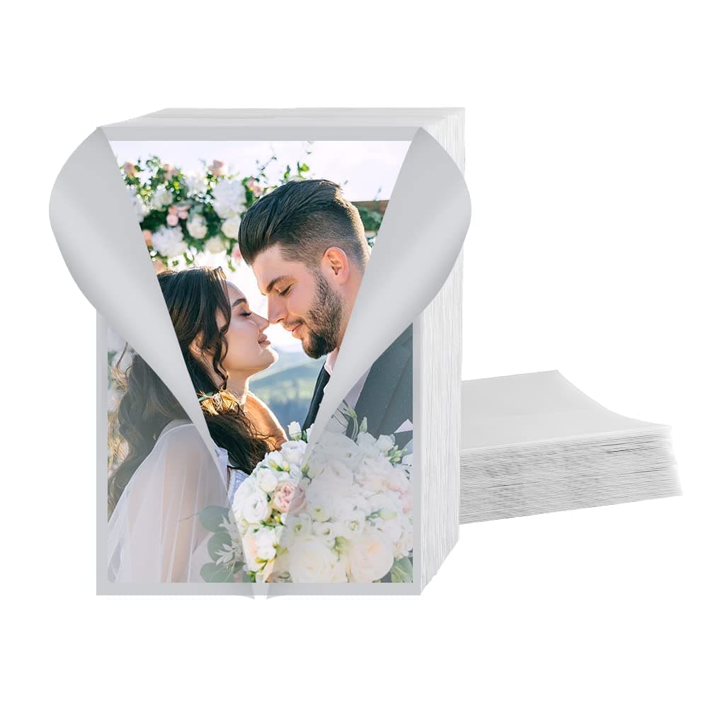 PFUTURE 50 Pack Vellum Jackets for 5x7 Invitations, Bulk Transparent Paper Envelope Liners for Wedding Cards