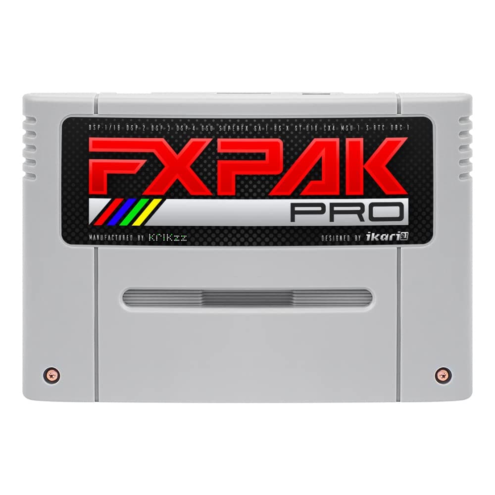 EVERDRIVE FXPAK PRO - Retro Gaming Flash Cartridge - 200GB Micro SD - SNES & Compatible Devices