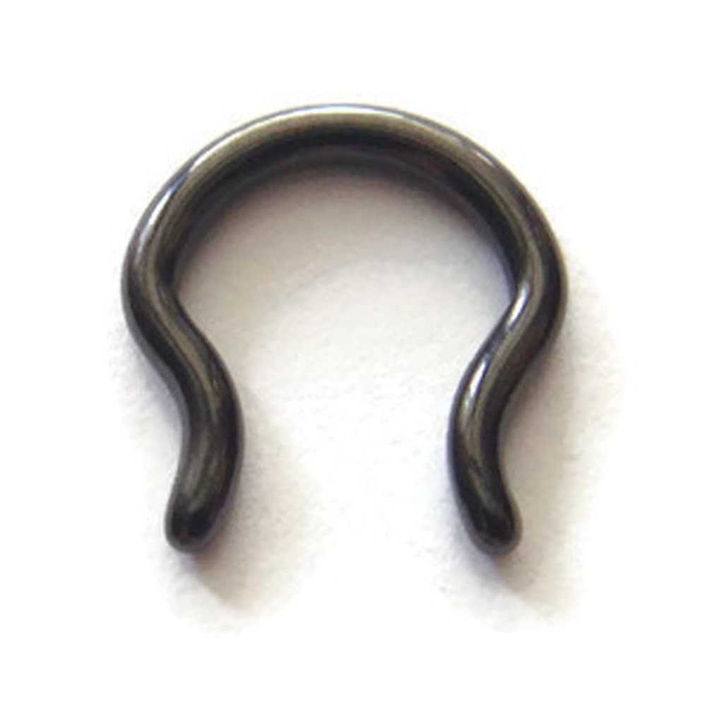 12g Diameter 10mm Septum Retainer in a Bell Shape with Outward Pointing Ends Body Piercing