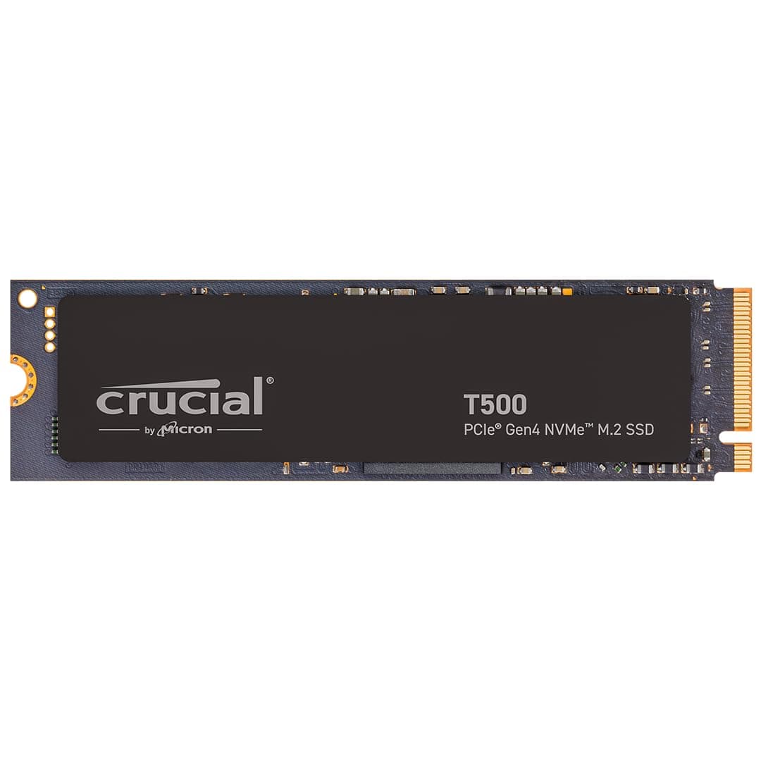 Crucial T500 1TB PCIe Gen4 NVMe M.2 SSD Up to 7300MB/s, Laptop And Desktop Compatible Plus 1mo Adobe CC All Apps - CT1000T500SSD8
