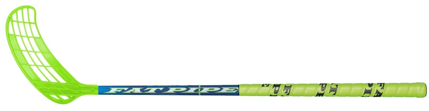 Fatpipe 2017 Spooky MX Straight Blade Floorball Stick, Blue/Lime, 95cm